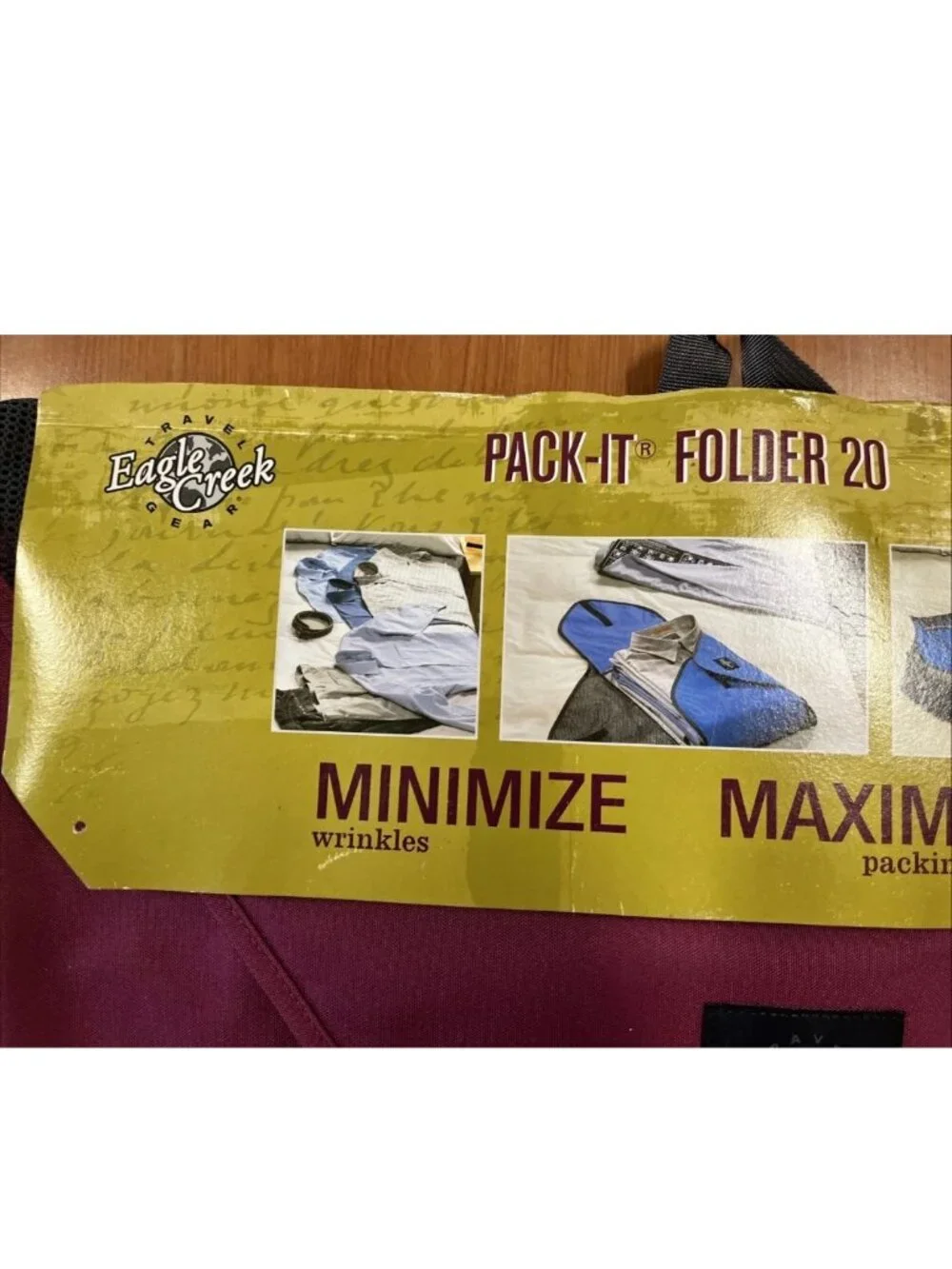 Eagle Creek Pack-It Folder 20 Large Cranberry Travel Organizer NWT